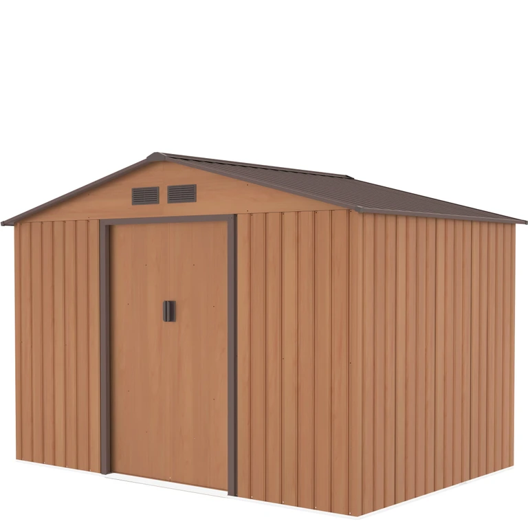 Caseta de Jardín 5,5m² | Material inoxidable | Puerta amplia | Madera | L005
